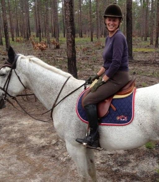 Effie on horseback
